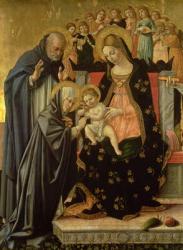 Mystic Marriage of St. Catherine, detail (panel) | Obraz na stenu