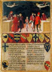 The Council Finances in Times of War and of Peace, 1468 (oil on panel) (for detail see 108196) | Obraz na stenu