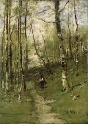 In the Barbizon Woods in 1875 (oil on canvas) | Obraz na stenu