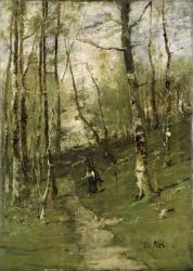 In the Barbizon Woods in 1875 (oil on canvas) | Obraz na stenu