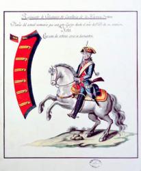 Uniform of the Volunteers of the Havana Cavalry Regiment, 1763 (print) | Obraz na stenu