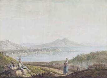 Naples from Posillipo (w/c over graphite on paper) | Obraz na stenu