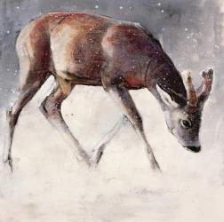 Roe Buck, Winter, 2000 (mixed media on paper) | Obraz na stenu