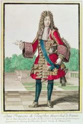 Marshal Louis Francois de Boufflers (1644-1711) (coloured engraving) | Obraz na stenu