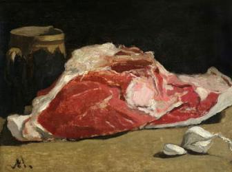 Still Life, the Joint of Meat, 1864 (oil on canvas) | Obraz na stenu