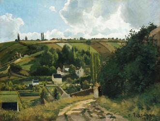 Jalais Hill at Pontoise, 1867 (oil on canvas) | Obraz na stenu