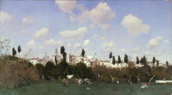 Gathering Oranges, 1875 (oil on canvas) | Obraz na stenu
