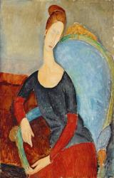 Mme Hebuterne in a Blue Chair, 1918 (oil on canvas) | Obraz na stenu
