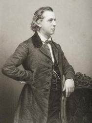 Henry Ward Beecher (1813-1887) engraved by D.J. Pound from a photograph, from 'The Drawing-Room of Eminent Personages, Volume 2', published in London, 1860 (engraving) | Obraz na stenu