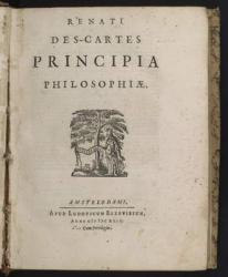 Title page of Principia philosophiae by Rene Descartes, 1644 | Obraz na stenu