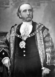 Sir James Whitehead, Lord Mayor of London, c.1888-9 (b/w photo) | Obraz na stenu