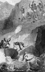 The Death of Mungo Park, 1806 (engraving) | Obraz na stenu