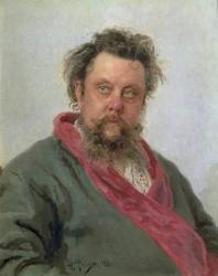 Portrait of Modest Petrovich Moussorgsky (1839-81) 1881 (oil on canvas) | Obraz na stenu