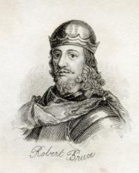 Robert the Bruce, from 'Crabb's Historical Dictionary', published 1825 (litho) | Obraz na stenu