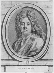 Portrait of Jean Jouvenet (engraving) (b/w photo) | Obraz na stenu