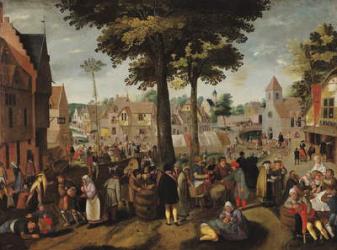 The Flemish Fair (oil on canvas) | Obraz na stenu