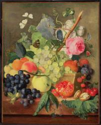 A Basket of Fruit, 1744 (panel) (for pair see 86746) | Obraz na stenu