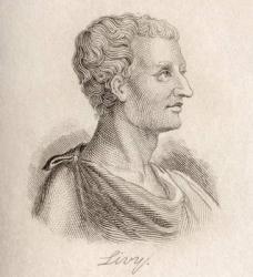 Titus Livius, aka Livy 59BC-17AD. Roman historian. Author of the History of Rome.Engraved by J.W.Cook. | Obraz na stenu