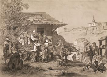 Bulgarians near Varna, printed by Lemercier, Paris (litho) | Obraz na stenu