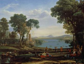 Landscape with the Marriage of Isaac and Rebekah (The Mill) 1648 (oil on canvas) | Obraz na stenu