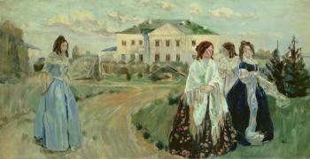 A Walk at Sunset, 1903 | Obraz na stenu