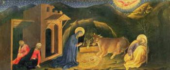 Adoration of the Magi Altarpiece, left hand predella of the Nativity, 1423 (tempera on panel) | Obraz na stenu