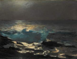 Moonlight, Wood Island Light, 1894 (oil on canvas) | Obraz na stenu