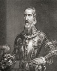 Fernando Alvarez de Toledo y Pimentel, from 'History of the Reign of Philip II', published in 1855 (litho) | Obraz na stenu