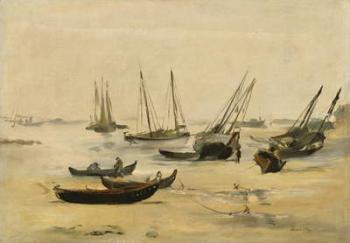Beach, Low Tide c.1873 (oil on canvas) | Obraz na stenu