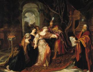 Esther before Ahasuerus, before 1697 (oil on canvas) | Obraz na stenu