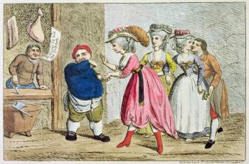 Female Influence, or, the Devonshire Canvas, 1784 (colour etching) | Obraz na stenu