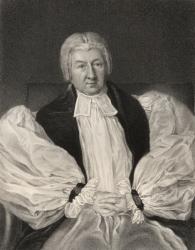 Herbert Marsh, Lord Bishop of Peterborough, engraved by John Cochran (fl.1821-65), from 'National Portrait Gallery, volume II', published c.1835 (litho) | Obraz na stenu