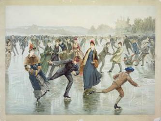 Skating, published by L. Prang and Co. (colour litho) | Obraz na stenu