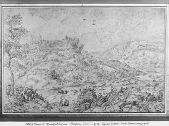 Landscape, 1553 (pen & ink on paper) | Obraz na stenu