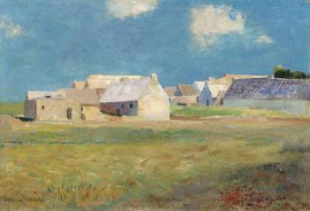 Breton Village, c.1890 (oil on canvas) | Obraz na stenu