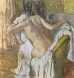 Woman drying herself, c.1888-92 (pastel) | Obraz na stenu