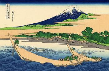 Shore of Tago Bay, Ejiri at Tokaido, c.1830 (woodblock print) | Obraz na stenu