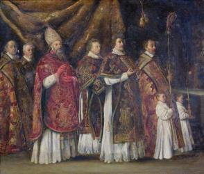 The Pontifical Mass or, The Procession (oil on copper) | Obraz na stenu