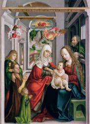 St. Anne with the Virgin and Child, Eperjes, c.1520 (tempera on pine-wood) | Obraz na stenu