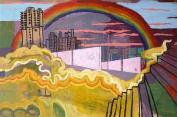 Urban rainbow, 2016, (acrylic on canvas) | Obraz na stenu