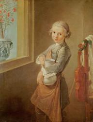 The Little Violinist (oil on canvas) | Obraz na stenu