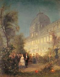 Evening Party at the Tuileries, 10th June 1867 (oil on canvas) | Obraz na stenu