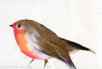 A magical little robin called Wisp, 2011, (ink on paper) | Obraz na stenu