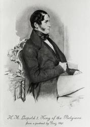 Leopold I, King of the Belgians, after a portrait of 1840 (engraving) | Obraz na stenu