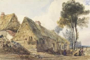 View at Swiss Cottage, London, 1836 (w/c on paper) | Obraz na stenu