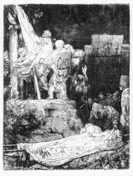 The Descent from the Cross, 1654 (etching) | Obraz na stenu