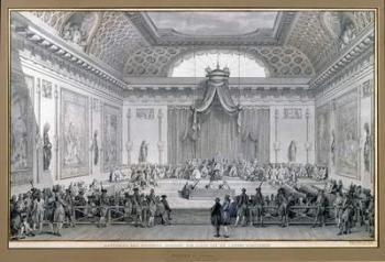 Assemblee des Notables Presided over by Louis XVI (1754093) 1787 (pen & ink on paper) | Obraz na stenu