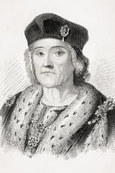 Henry VII of England, illustration from 'Old England's Worthies' by Lord Brougham, published c.1880 (engraving) | Obraz na stenu