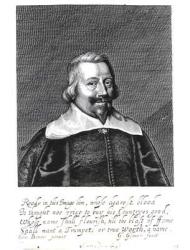 Portrait of John Pym (c.1584-1643) engraved by George Glover (1618-c.53) (engraving) (b/w photo) | Obraz na stenu
