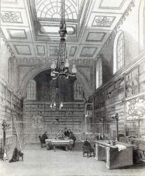 Library of the House of Lords, from 'The Illustrated London News', 22nd March 1845 (engraving) | Obraz na stenu